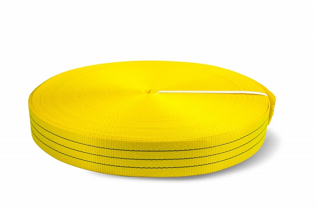 Лента текстильная 6:1 90 мм 10500 кг (желтый)